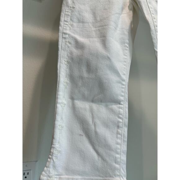 Levi's Women's Classic Capri‎ Floral Embroidered Jeans White Size 29 - Picture 5 of 11